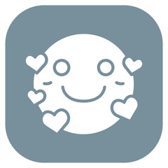 Smiling Face with Hearts Vector Icon