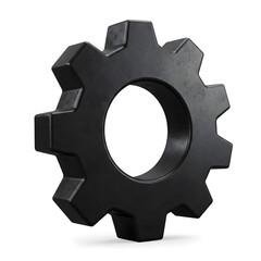 Metal gears, cogs of industry and mechanical engineering, a 3d steel mechanism concept