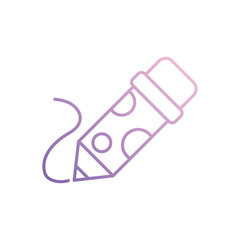 Pencil icon isolated on a white background. Vector illustration.