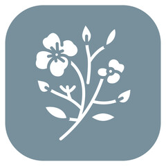 Cherry Blossom Vector Icon