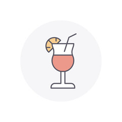 Mocktails vector icon stock illustration