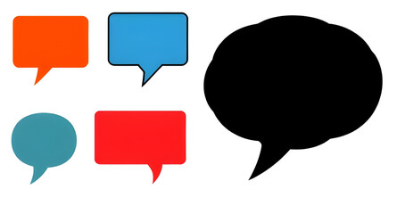 speech bubble art for texting space