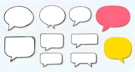 speech bubble art for texting space