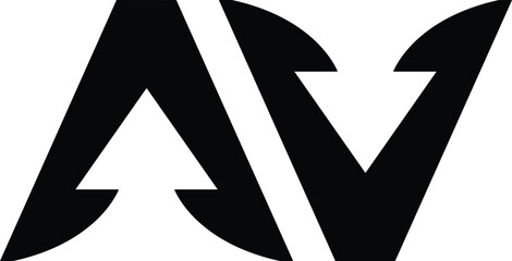 Letter A with Arrow, Letter A arrow logo design, letter A marketing logo design with vector illustration