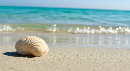 Sun-Kissed Shore & Seashell Whisper AI Generated