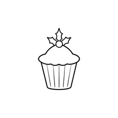 cupcake vector illustration