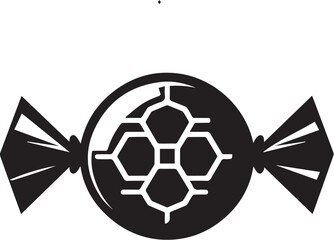 Obraz premium Black candy vector design element