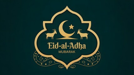 Obraz premium Eid al adha mubarak the celebration of muslim community festival background, banner, greeting design