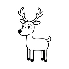 deer with a red nose