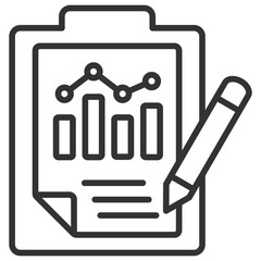 Fototapeta premium Business Project Outline Icon
