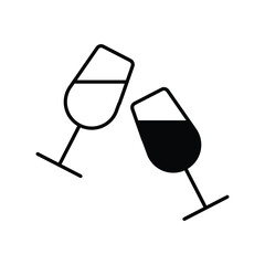 Toasts vector icon stock illustration