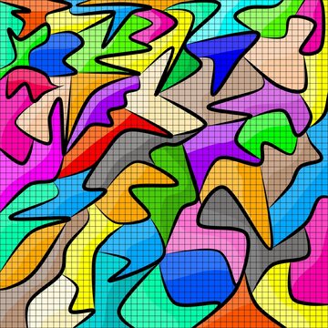 Fototapeta Colorful Abstract Geometric Art