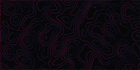 Abstract seamless map with elevation contours in fluid, elegant line design

