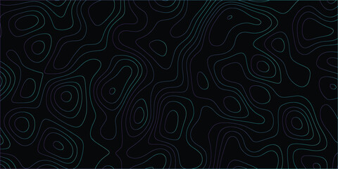 Abstract seamless map with elevation contours in fluid, elegant line design

