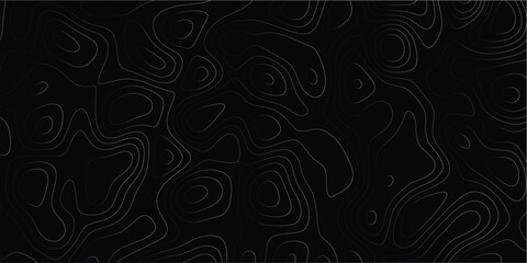 Flowing contour line pattern inspired by geography and elevation maps

