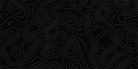Unique elevation map pattern with stylized abstract lines in seamless formation

