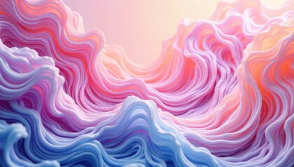 Obraz premium Swirling patterns in soft pastel hues , abstract, flowers