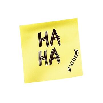 Funny Sticky Note Laughter.