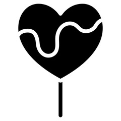 Heart Lollipop Icon