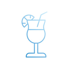 Mocktails vector icon stock illustration
