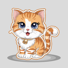 Cute cat vector