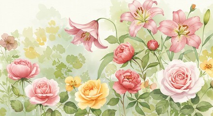 Pastel Garden Dream AI Generated