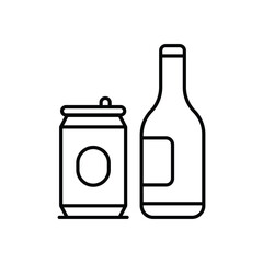 Beverages vector icon stock illustration