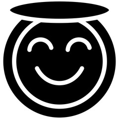 Smiling Face with Halo Icon