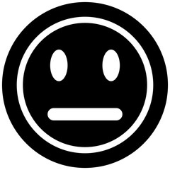 Fototapeta premium Neutral Face Icon