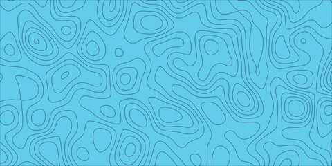Dynamic seamless background with swirling topographic map line design

