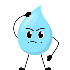 Cute Water Character Illustration