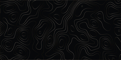 Hand-drawn style elevation map with abstract flowing contours and smooth curves

