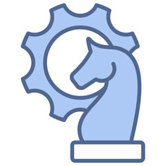 Strategy Blue Icon