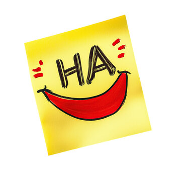 Happy Sticky Note Humor.