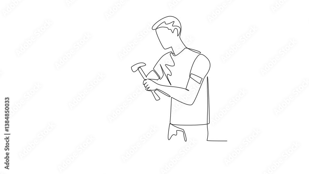 Poster animated self drawing of single continuous line drawing caramel liquid in a closed jar and caramel p