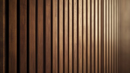 Unique wooden slat wall radiates energy and warmth, enhancing the ambiance of a contemporary space with its striking texture and design