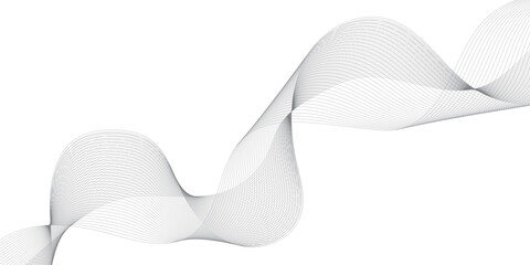 Fototapeta premium Abstract Light Wave Lines in Dynamic Motion with a Colorful Gradient Flow – Perfect for Use in Digital Illustrations, Music Events, or Trendy Web Graphics