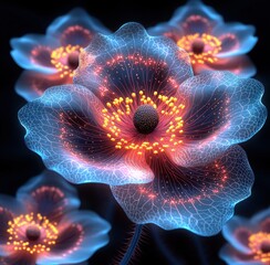 Vibrant Anemone Flowers in Full Bloom