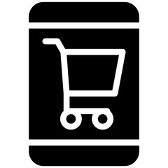 Mobile Shopping Icon