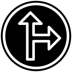 Side Road Right Icon