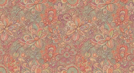Dusty Bloom Tapestry AI Generated