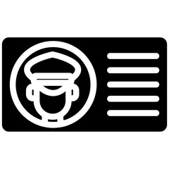 Identification Card Vector Icon