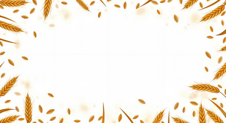 Wheat Frame Design for Harvest Celebration  