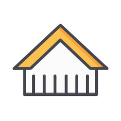  Modern Gable Roof Icon for Buildings