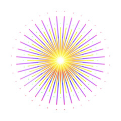 シンプルな花火