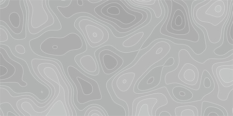 Artistic contour map with seamless topography lines in minimalist form

