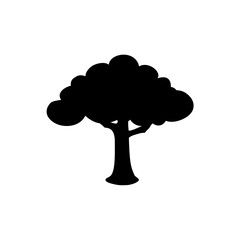 cartoon tree silhouette