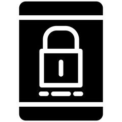 Screen lock Landscape Vector Icon