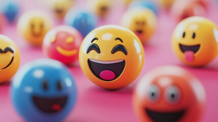 Colorful emoji faces (1)