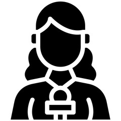 Journalist Female Icon